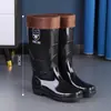 Calçados de Segurança Masculinos Zhengli Mei, Botas de Chuva, Impermeáveis, Antiderrapantes, Espessados com Forro de Lã, Resistentes a Ácidos e Alcalis, Calçados Aquáticos Extra Altos para Atacado