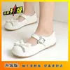 Zapatos de Cuero Versátiles Estilo Japonés Mary Jane 2026 Verano Nuevos Tacón Bajo Lindos Suaves Femeninos con Moño Zapatos de una Sola Pieza