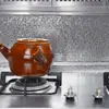 CTZS Adesivo Protetor de Parede de Folha de Alumínio Metálico Prata Fosco Simples Filme de Cozinha Estilo Industrial Simples Autoadesivo Resistente a Altas Temperaturas à Prova de Óleo à Prova d'Água Anti Gordura Para Fogão Armário Bancada Superfície da Cozinha Cobertura 40cmx1m/3m/5m/10m