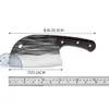 Tabla de cortar para picar huesos Cuchillo de cocina Cuchillo Forjado Cortador Doméstico Acero de Alto Carbono Rebanador Especial de Chef Machete para Verduras y Carne