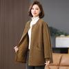 [Buke] 24 Invierno Hangzhou Italiano Ocio Ligero Cuello Redondo Ropa Acolchada de Algodón Mujeres Otoño/Invierno 2024 Nuevo Madre de Mediana Edad