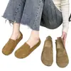 Mocasines de suela plana 2026 modelo nuevo, zapatos casuales sin cordones de suela blanda, antideslizantes y mate para mujer, adecuados para madres y para el trabajo