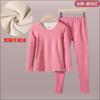 Conjunto de roupa íntima térmica feminina roupas de outono calça comprida base masculina espessada masculina com forro de fleece aquecimento roupa íntima feminina outono e inverno