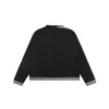 Estilo Retro Americano Falso Dos Piezas Empalmado Manga Larga Unisex Primavera 2026 Nuevo Holgado Casual Versátil Moderno Top