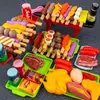 Casa de Brinquedo Vermelha Online para Meninas, Casa de Brincar Infantil, Simulação de Fast Food, Churrasco, Cozinha, 3 anos, 4 anos, 5 anos, 6 anos, 7 anos
