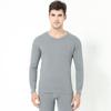 Conjunto de Roupa Íntima Térmica Masculina Langsha New Lycra Algodão, Cor Sólida, Algodão Puro, Estilo Fino, Blusa e Calça de Outono, Gola Redonda, Roupa para Usar por Baixo