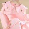 Camisa blanca de niña Primavera y Otoño manga larga top interior estilo coreano camisa blanca básica para niños camisa de bebé estilo occidental con solapa