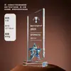 Trofeo de Cristal Personalizado con Grabado de Color Creativo para Reunión Anual, Concurso de Empleado Destacado y Conmemoración de Evento