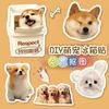Llavero Acrílico Foto Mascota Shiba Inu Personalizado Estilo Curativo Suave Lindo Cachorro Gato Colgante Souvenir