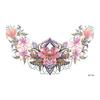 Tatuajes adhesivos de flores para el pecho para hombres y mujeres impermeables sobre el hombro dragón mariposa flor pecho Imagen Grande pegatina de transferencia al agua punto transfronterizo