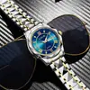 Reloj de cuarzo LIGE/Lige nuevo para hombre, de negocios, multifuncional, luminoso, impermeable, doble calendario, reloj elegante, todo negro