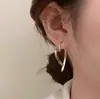 Pendientes de Corazón y Cruz Dulces y de Alta Gama Coreanos para Mujer, Estilo de Nicho, Simples y Versátiles, Pendientes Elegantes