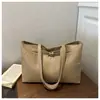 2026 Bolsa Tote Jeans Sintético Pesponto Contrastante Feminina Fivela de Couro Alça Larga Grande Capacidade Pasta para o Dia a Dia Estudante Aula Simples
