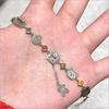 Pulsera de Cuentas Blancas Estilo Chino Popular al por Mayor Más Vendida Bendición de Tian Guan Nueva Pulsera Nicho de Mejores Amigas de Mariposa Estilo Chino Xie Lian