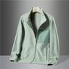 Chaqueta exterior de otoño e invierno, chaqueta polar exterior, suéter polar de primavera y otoño para mujer, chaqueta cárdigan de lana de cordero para hombre
