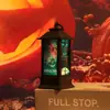 Luz de Halloween Lâmpada de Chama Lâmpada a Óleo Lâmpada de Vela Lanterna de Lareira de Carbono Preto Adereços Decorativos de Festival Ornamentos Luminosos