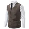 Suéter colete de malha para comércio exterior transfronteiriço, peça íntima masculina para outono e inverno, quente, justo, colete de malha jaqueta estilo masculino