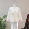 Zhi LiNova Jaqueta Bordada Leve Respirável Estilo Chinês 2026 Verão Novo Estilo Nacional Gola Redonda Moda Top para Mulheres