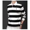 Directo del fabricante: Popular polo simple de manga larga, versátil, casual, artístico, moderno, estilo japonés, de alta gama, orientado a los negocios