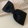 Presilha de Cabelo com Laço Estilo Francês, Pinça de Tubarão Versátil Elegante da Moda, Acessório de Cabelo de Design de Celebridade da Internet de Nicho para Mulheres