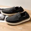 Zapatos de Pescador para Hombre sin Cordones Zapatos para Hombre de Comercio Exterior Verano Lote Único Suela de Res Zapatos de Lino Zapatos Perezosos para Hombre