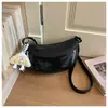 Bolso cruzado de estilo coreano vintage de nicho para mujer, nuevo bolso casual de moda tipo dumpling, bolso de hombro y cruzado de gran capacidad