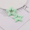 Macaron Creme Recorte Estrela Acrílico Pingente Grande DIY Chaveiro Artesanal Material de Pingente Acessórios