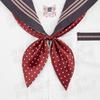 Elegante Bolinhas Nó de Peixe Dourado Sem Laço Gola de Marinheiro Floral Uniforme Versátil Fofo Novo Gravata Borboleta