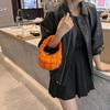 Comércio exterior nova bolsa nuvem plissada versátil moda ombro portátil bolsa dumpling grande capacidade algodão penugem axila bolsa feminina