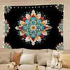 Tapiz Mandala Transfronterizo de Amazon para Dormitorio Sala de Estar Paño de Fondo Decorativo Tapiz Tapiz Viento Ins