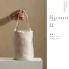 Bolsa de almacenamiento cilíndrica de tela para juego de té, bolsa para juego de té de viaje al aire libre, bolsa de almacenamiento para juego de té de una tetera y tres tazas
