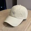 Boné de Baseball Fofo Estilo Coreano para Mulheres com Bordado de Desenho Animado, Roupa Doce e Rejuvenescedora para Meninas, Faz o Rosto Parecer Menor