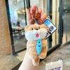Diseño original, lindo animal nutria sosteniendo un pequeño pez de peluche, pequeño colgante, lindo bolso colgante, llavero, pequeño regalo.