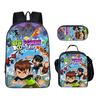Mochila Hacker Junior Estudiantes de Primaria Grado 1-6 Dibujos Animados Bolsa Escolar de Dibujos Animados Bolsa para el Almuerzo Bolso Portadocumentos Estuche para Lápices