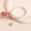 Colgante de moneda de flor de piedra natural pulsera de perlas de agua dulce nuevo estilo chino pulsera moderna personalizada simple nicho fresco
