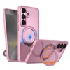 Funda para Teléfono Móvil Samsung S26Ultra Aplicable Transfronteriza con Soporte Giratorio de 360 Grados Funda Protectora Anticaídas S25/S24Plus