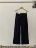 Calça Jeans Omalai Wide-Leg para Mulheres Primavera e Outono Nova Cintura Alta Slim Moda Solta Reta Nove Pontos 5907