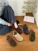 2026 estilo perezoso slip-on casual de puntera cerrada con suela gruesa para mujer, pantuflas de invierno para exterior