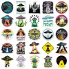 50 Pegatinas de Ovnis Dibujos Animados Fantasía Creativo Extraterrestre Et Graffiti Impermeables Funda de Teléfono Caja de Almacenamiento Pegatinas