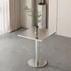 Mesas e Cadeiras Industriais, Mesa Quadrada para Lanchonete, Mesa de Jantar Simples de Aço Inoxidável, Restaurante de Chá de Leite, Mesa Combinada de Jantar e Cadeiras para Café