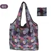 Bolsa de Tote de Compras Floral Grande de 190t en Stock de Gran Venta, Bolsa de Poliéster al por Mayor, Bolsa Plegable, Bolsa de Regalo Promocional