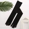 Guantes Elásticos Mate para Anfitrión de Performance de Novia y Dama de Honor, Modelo de Exportación, 50 cm por encima del Codo