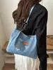 Bolso de Lona Nuevo 2026 para Mujer, Bolso con Lazo, Bolso Tote, Bolso de Hombro de Moda de Gran Capacidad para Viajes Diarios, Bolso de Mano