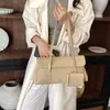 Novedades Otoño 2026 Estilo Maillard Retro Bolso de Hombro Bolso de Mano Patchwork Bolso de Hombro Simple de Gran Capacidad