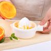 Exprimidor Japonés Naranja Limón Manual Simple Hogar Mini Portátil Separación Pulpa Jugo Plástico Blanco Exprimidor de Naranja