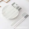 [Distribución Dropshipping Mustwen] Palillos de Cerámica Estilo Hepburn No Propensos al Moho, Palillos Domésticos de Porcelana a Alta Temperatura, Un Palillo por Persona