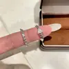 Anel divertido de espinha de peixe cravejado de diamantes em prata de lei S925 para mulheres, nicho, simples, luxo leve, versátil, anel aberto ajustável