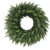 Decoraciones Navideñas de Venta Caliente Transfronterizas Corona de Pe Navidad Colgante de Pared Colgante de Puerta Corona de Planta Verde Decoración del Hogar Colgantes