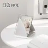 Espejo de Maquillaje Plegable Portátil de PU para Estudiantes Mujeres, Espejo de Retoque de Escritorio para Dormitorio, Diseño Artístico, Mini Espejo Portátil al por Mayor