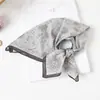 Lenço Xadrez com Bolinhas Vintage de Alta Qualidade Lenço Decorativo para Cabeça Lenço de Seda Novo Estilo Primavera e Verão